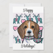 Beagle Feestdagenkaart (Voorkant)