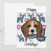 Beagle Feestdagenkaart (Voorkant / Achterkant)