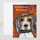 Beagle      feestdagenkaart (Voorkant / Achterkant)