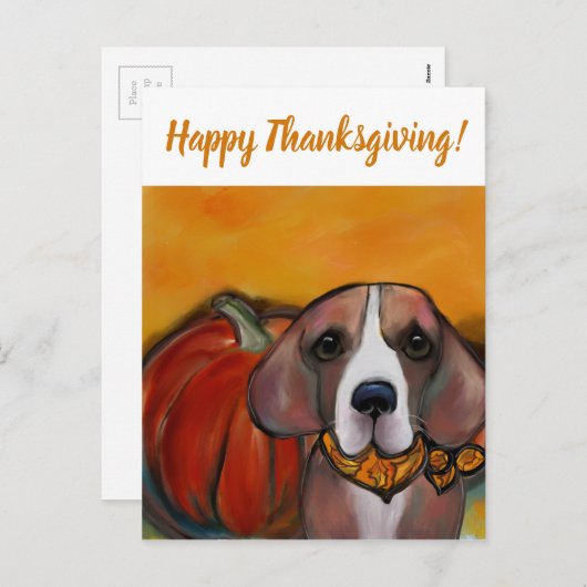 BEAGLE FEESTDAGENKAART (Voorkant / Achterkant)