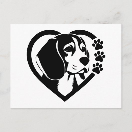 Beagle Feestdagenkaart (Voorkant)