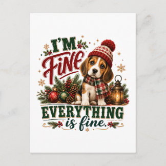 Beagle Fijn Alles Is Fijn Briefkaart