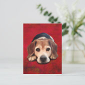 Beagle Fine Art Dog Art Painting Briefkaart (Staand voorkant)