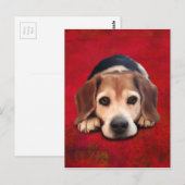 Beagle Fine Art Dog Art Painting Briefkaart (Voorkant / Achterkant)