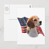 Beagle Flag Briefkaart (Voorkant / Achterkant)