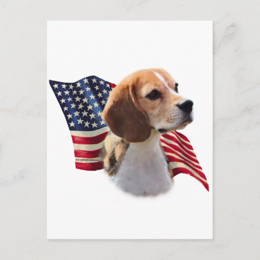 Beagle Flag Briefkaart (Voorkant)