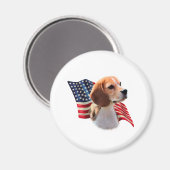 Beagle Flag Magneet (Voorkant / Achterkant)