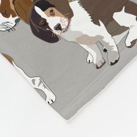 Beagle Fleece Blanket (Hoek)