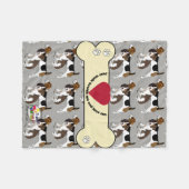 Beagle Fleece Blanket Deken (Voorkant (Horizontaal))