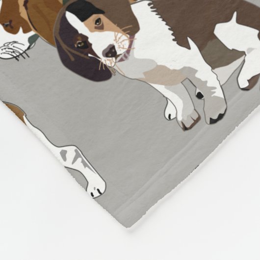 Beagle Fleece Blanket Deken (Hoek)