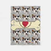 Beagle Fleece Blanket Deken (Voorkant)