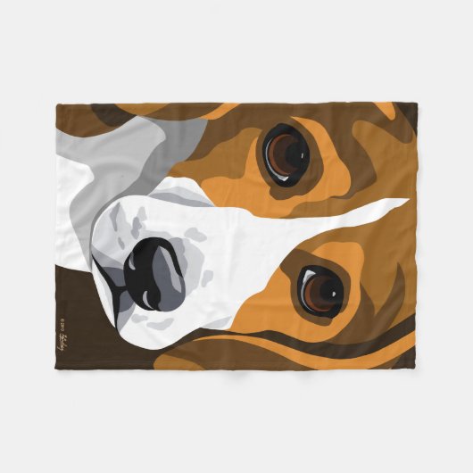 Beagle Fleece Blankets Deken (Voorkant (Horizontaal))