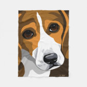 Beagle Fleece Blankets Deken (Voorkant)