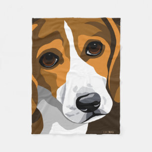 Beagle Fleece Blankets Deken