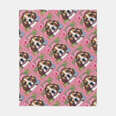 Beagle Fleece Deken (Voorkant)