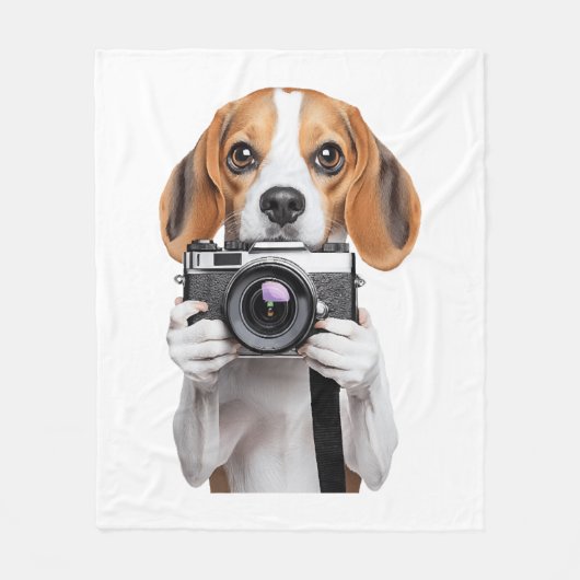 Beagle Fleece Deken (Voorkant)