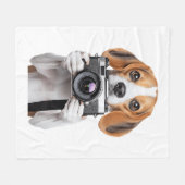 Beagle Fleece Deken (Voorkant (Horizontaal))