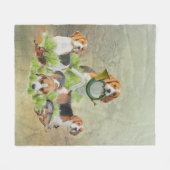 Beagle Fleece Deken (Voorkant (Horizontaal))