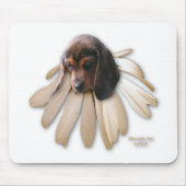 Beagle Flower Mousepad Muismat (Voorkant)