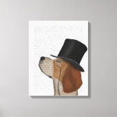 Beagle, Formele hond en Pet Canvas Afdruk (Voorkant)