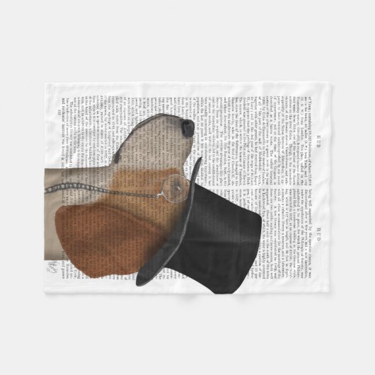 Beagle, Formele hond en Pet Fleece Deken (Voorkant (Horizontaal))