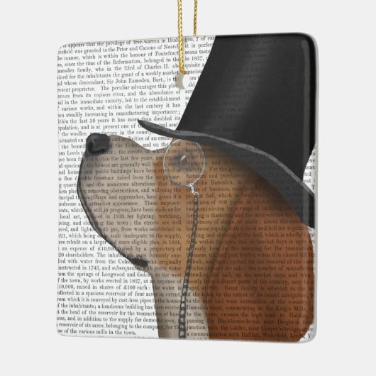 Beagle, Formele hond en Pet Keramisch Ornament (Links)