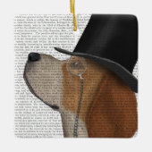 Beagle, Formele hond en Pet Keramisch Ornament (Voorkant)