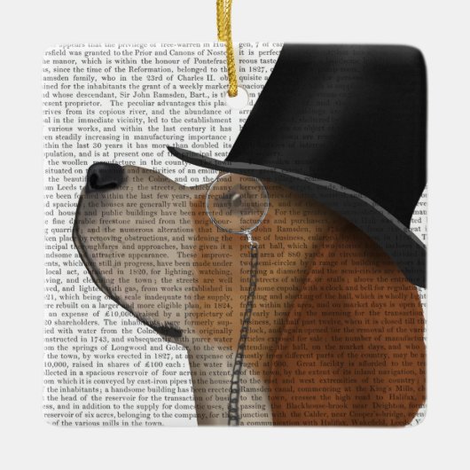 Beagle, Formele hond en Pet Keramisch Ornament (Voorkant)