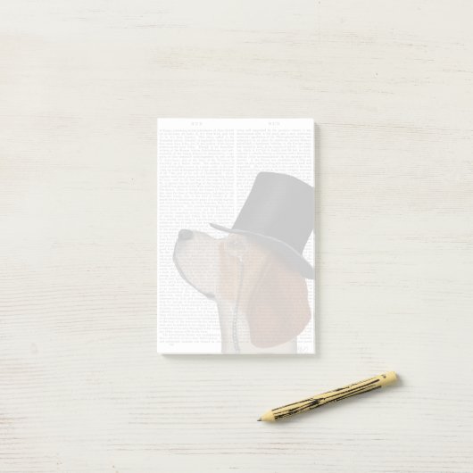 Beagle, Formele hond en Pet Post-it® Notes (Op bureau)