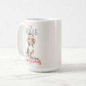 Beagle Funny Dog Pun Christmas Coffee Mok (Voorkant links)