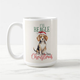 Beagle Funny Dog Pun Christmas Coffee Mok