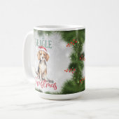 Beagle Funny Dog Pun Christmas Coffee Mok (Voorkant links)
