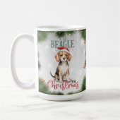 Beagle Funny Dog Pun Christmas Coffee Mok (Links)