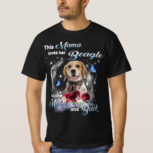Beagle Funny Happy Mors Day T-shirt (Voorkant)