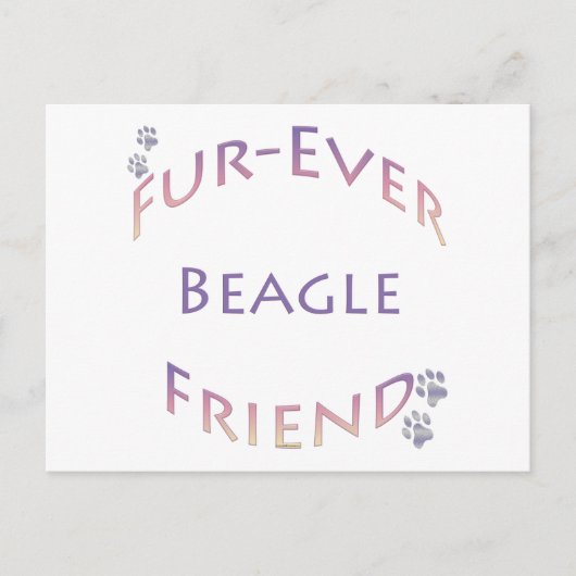 Beagle Furever Briefkaart (Voorkant)
