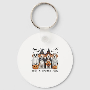 Beagle Geest Schattige Hond Halloween Thanksgiving Sleutelhanger
