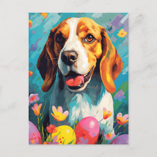 Beagle Gelukkig Pasen Briefkaart