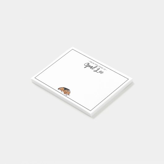 Beagle gepersonaliseerd Notitieblok Post-it® Notes (Schuin)