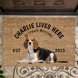 Beagle gepersonaliseerde Hondenliefhebbers deurmat