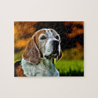 Beagle gezicht legpuzzel
