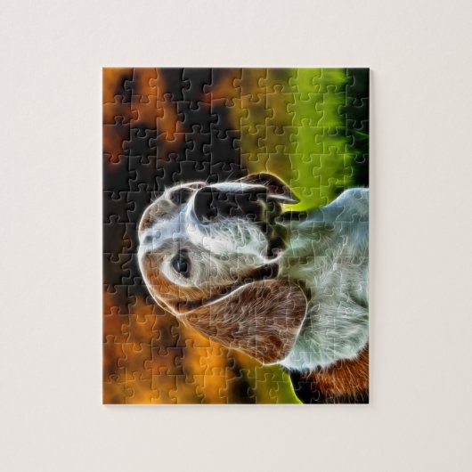 Beagle gezicht legpuzzel (Verticaal)