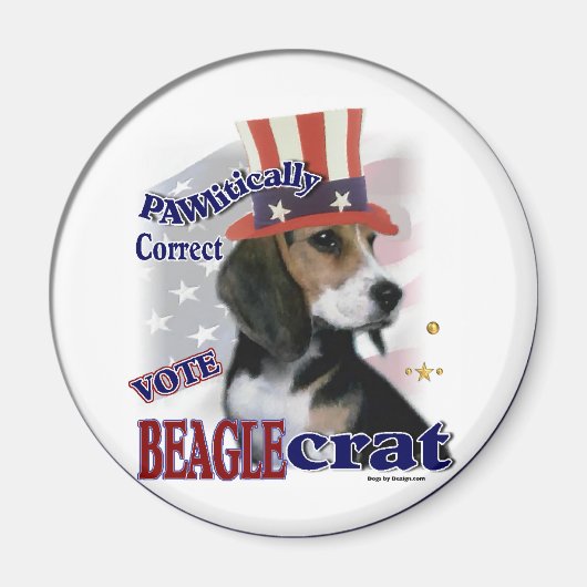 Beagle Gifts Magneet (Voorkant)