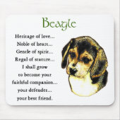 Beagle Gifts Muismat (Voorkant)