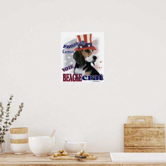 Beagle Gifts Poster (Keuken)