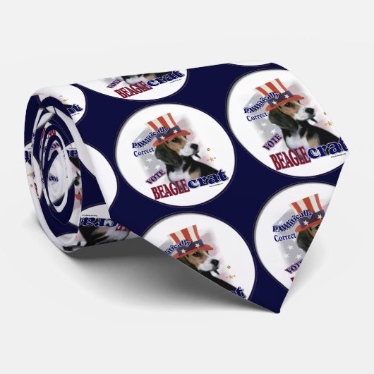 Beagle Gifts Stropdas (Opgerold)