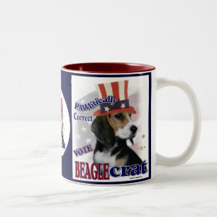 Beagle Gifts Tweekleurige Koffiemok