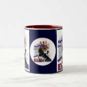 Beagle Gifts Tweekleurige Koffiemok (Center)