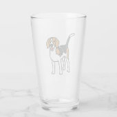 Beagle Glas (Achterkant)