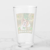 Beagle Gold Happy St. Patricks Da Glas (Achterkant)