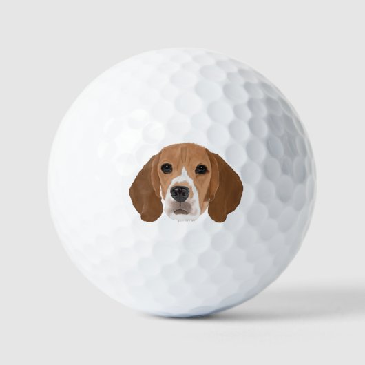Beagle Golf Balls Golfballen (Voorkant)